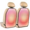 XBubupX Light Pink Orange Gradient Blurred Circular Car Seat Back Kick Protectors,2 Pack Kick Mats with Storage Pockets for Vehicles to Protect from Dirt Mud Scratches view 1
