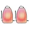XBubupX Light Pink Orange Gradient Blurred Circular Car Seat Back Kick Protectors,2 Pack Kick Mats with Storage Pockets for Vehicles to Protect from Dirt Mud Scratches view 3