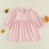 Gliswaieuznd Toddler Baby Girl Halloween Outfit Cute Ghost A-line Dress (Pink, 2-3 Years) view 3