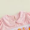 Gliswaieuznd Toddler Baby Girl Halloween Outfit Cute Ghost A-line Dress (Pink, 2-3 Years) view 4
