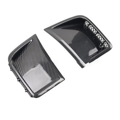 Auto Anti-Collision Strip Fit for Subaru Fit for Impreza Fit for WRX STI 10th 2008-2014 Front Bumper Side Air Vent Decorative Cover(1 Pair Carbon Fiber)