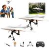 Rc Paper Airplane Kit with Gyro Stabilizer DIY Electric Remote Control Plane with Dual Propellers, Lightweight Foldable Flying Toy Electric Remote Control Paper Plane Drone Tech Gadgets Gifts (2PCS) view 1