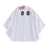 Lamuusaa Little Girl Halloween Costumes White Ghost Face Cloak Cosplay Outfit 1-9T (White, 1-3T) view 1