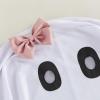 Lamuusaa Little Girl Halloween Costumes White Ghost Face Cloak Cosplay Outfit 1-9T (White, 1-3T) view 4