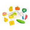predolo Wooden Fruit Cutting Set Rounded Shapes Sliceable Play KitchenSet Colorful Printed Details Wooden Cutting Toy for Children view 2