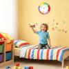Lafocuse Colorful Kids Wall Clock Learn to Tell Time for Classroom 10 Inch view 2