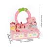 MotiveTech Mirrored Dress Vanity Set Strawberry Motif Wooden Vanity Toy view 2