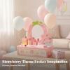 MotiveTech Mirrored Dress Vanity Set Strawberry Motif Wooden Vanity Toy view 4