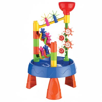 AwnsIMfreien Baby Water Table, Kids Water Table for Outdoor Play - Toddler 32pcs Sand & Toy Set with Wheel, Bucket, Shovel for Ages 1-8 Summer Beach Backyard Play, Toddler