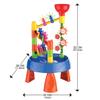 AwnsIMfreien Baby Water Table, Kids Water Table for Outdoor Play - Toddler 32pcs Sand & Toy Set with Wheel, Bucket, Shovel for Ages 1-8 Summer Beach Backyard Play, Toddler view 2