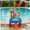 AwnsIMfreien Baby Water Table, Kids Water Table for Outdoor Play - Toddler 32pcs Sand & Toy Set with Wheel, Bucket, Shovel for Ages 1-8 Summer Beach Backyard Play, Toddler view 3