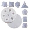 TAOMANSS Pack of 8 Silicone Epoxy Craft Home Table Decorations Dices Shape Ornaments Silicone view 1