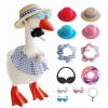 Desk Goose Outfits for 7 Inch Silly Magnetic Porch Goose Key Holder Decor, Cute Seasonal Goose Clothes and Costumes Accessories for Home Office Desktop Decoration view 1