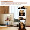 32 30 28 26 24in Cube Acrylic Box for Display, Extra Large Square Figures Organizing Case, Figurines Curio Diorama Showcase Woodgrain Base(30x30xH30cm/12x12x12in) view 3