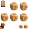 Wooden Reading Decision Dice, 6-Sided Engraved Wood Choice Maker Book Lovers Gifts Bookish Bookworm Book Club Fun Novelty Reading Dice Gift Teachers Librarians Bedtime Bookshelf Corner Decor view 1