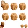 Wooden Reading Decision Dice, 6-Sided Engraved Wood Choice Maker Book Lovers Gifts Bookish Bookworm Book Club Fun Novelty Reading Dice Gift Teachers Librarians Bedtime Bookshelf Corner Decor view 1