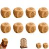 Wooden Reading Decision Dice, 6-Sided Engraved Wood Choice Maker Book Lovers Gifts Bookish Bookworm Book Club Fun Novelty Reading Dice Gift Teachers Librarians Bedtime Bookshelf Corner Decor view 1
