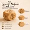 Wooden Reading Decision Dice Book Lover Gifts One More Chapter Keep Going Fun Bookish Desk Decor Natural Wood Cube Accessory Novel Reader Club Stocking Stuffer Teacher Librarian(2Pcs) view 4