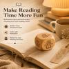 Wooden Reading Decision Dice Book Lover Gifts One More Chapter Keep Going Fun Bookish Desk Decor Natural Wood Cube Accessory Novel Reader Club Stocking Stuffer Teacher Librarian(5Pcs) view 3