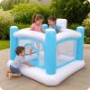 CAQYPVH Children Play Equipment Indoor Bouncy House Blue and White Arched Entrance Inflatable Bouncy House for Home view 3