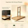 YZHYY Wooden Chaos Physics Model, Kinetic Energy Sculpture Pendulum Desk Toy, for Stress Relief, Scientific Art Decor for Home, Study, Gift,DIY Version view 3
