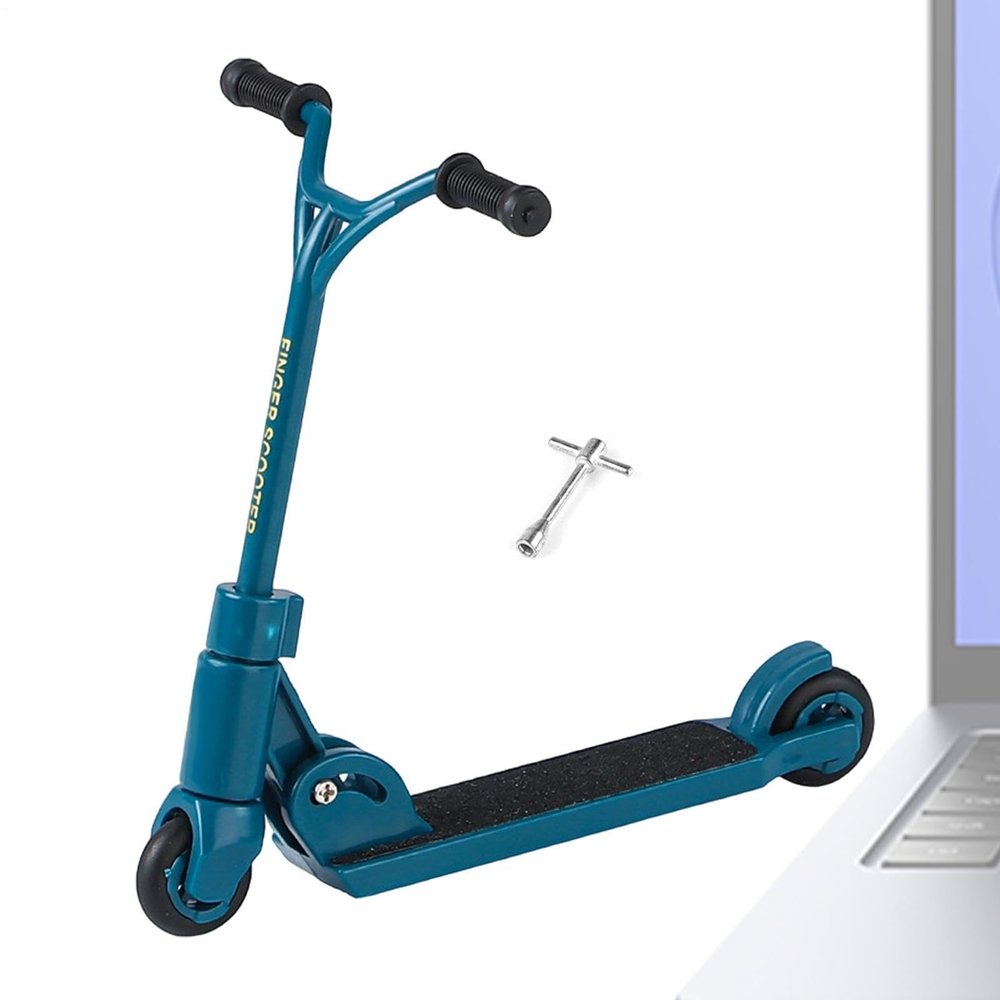 Genrico Sensory Finger Scooter Decorative Relaxing Folding Mini Push and Pull Sensory Scooter for Women Adults Kids Students Travel Waiting Room Classroom