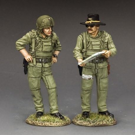 Toy Soldier Helicopter Pilot & Copilot VN162 King & Country Miniature
