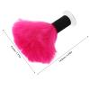 OUNONA 2pcs Fluffy Hair Tuft for Motorcycle Helmet, Neon Pigtail Charm, Cosplay Fluffy Hair Braid Accessories for Holiday and Festival (Rosy) view 2