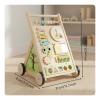 Simhoa Children Multifunctional Push Cart Toy Infant Activity Center Sturdy Wooden Construction Musical Play Suitable for Early Learning Gift Giving Home Decor, Style A view 2