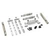 DIQYRS RC Repair Parts Compatible with MN82 for MN78 1/12 RC Car Parts Accessories Metal for Chassis Link Rod Pull Rod Mount Shock Absorber Drive Shaft Set(Silver) view 1