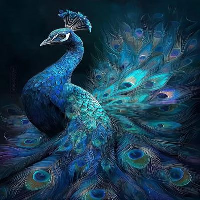 Vintage Peacock Puzzles for Adults 300 Pieces, Colorful Bird Art Garden Jigsaw Puzzles, Gradient Flower Animal Puzzles as Peacock Decor 11x15 Inches