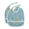 IHCVHQX 1 Pack Feeding Bibs for Baby Boys Girls Cartoon Animal Stars Infant Drooling Bibs Teething Bib with Food Catcher view 2
