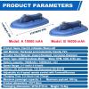 GmhXylophyte Upgraded 2-Person Inflatable Jet Boat, 500 W Brushless Electric Water Surf Boat, Inflatable Foldable Motorboat, Supports Up to 200kg, for Summer Beach Vacations B view 2
