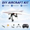 Rc Paper Airplane Kit,Power-Up Rc Paper Airplane Kit with Gyro Stabilizer,DIY Electric Remote Control Plane with Dual Propellers,Lightweight Foldable Flying Stem Toy Micro Fixed Wing Drone,No Paper view 4