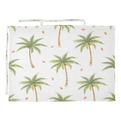 Hezely Watercolor Palm Trees Nursing Cover Breathable Privacy Breastfeeding Apron
