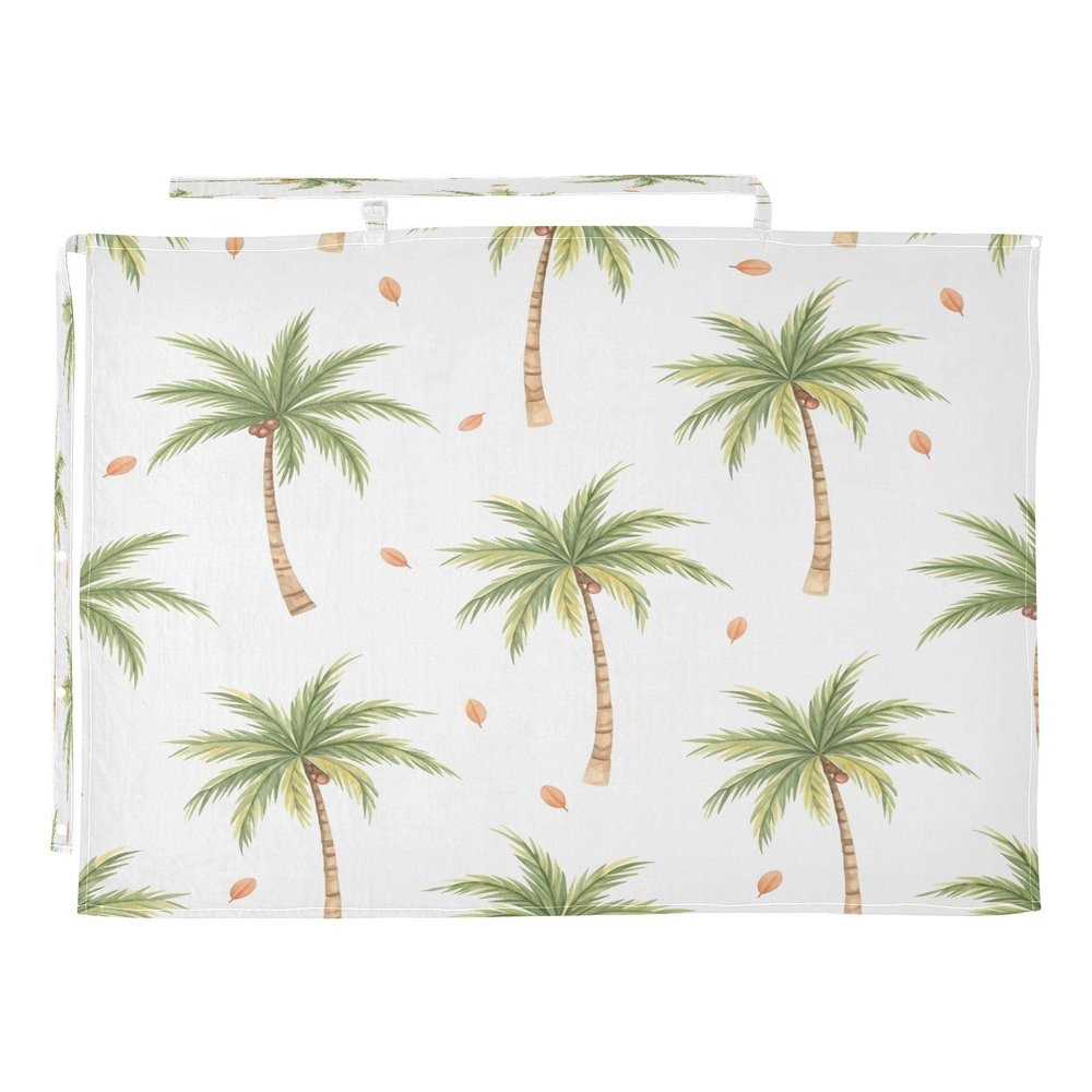 Hezely Watercolor Palm Trees Nursing Cover Breathable Privacy Breastfeeding Apron