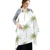 Hezely Watercolor Palm Trees Nursing Cover Breathable Privacy Breastfeeding Apron view 2