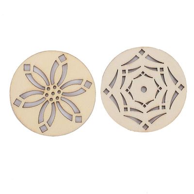 Changor DIY Wooden Earrings Unfinished Jewelry Accessories, 40 Pcs Natural Color for Creative Parties and Events