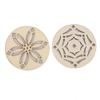 Changor DIY Wooden Earrings Unfinished Jewelry Accessories, 40 Pcs Natural Color for Creative Parties and Events view 1