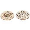 Changor DIY Wooden Earrings Unfinished Jewelry Accessories, 40 Pcs Natural Color for Creative Parties and Events view 4