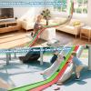 Flex Tracks 15 Ft Starter Set, Flexible Race Track for Kids 3+ with Strong Suction Cups, Flexible Car Track Race Car Ramp Track Compatible with 1/64 Diecast Cars, Portable Rolls Up Race Tracks view 4