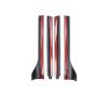 High-Performance 4PCS Sport ABS Side Skirt Extension Compatible for Tesla Model Y 2018-2021 3mm Reinforced Aerodynamic Side Spoiler Trim(Matte Black) view 1