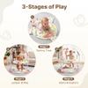 TODECARE 3-in-1 Baby Jumper Activity Center with Music, Lights, Pink view 2