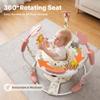 TODECARE 3-in-1 Baby Jumper Activity Center with Music, Lights, Pink view 4