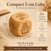 Wooden Reading Decision Dice, Engraved Book Lover Dice with Reading (1) view 4