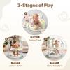 TODECARE 3-in-1 Baby Jumper Activity Center with Music, Lights, Green view 2