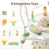 TODECARE 3-in-1 Baby Jumper Activity Center with Music, Lights, Green view 3