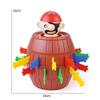 Elysianjoy Large Pirate Barrel pop-up Game, a Fun Action Toy Suitable for Children Aged 4 and up, Includes Colorful Swords. view 2