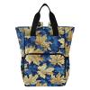 Amooorous Baby Diaper Bag Baby Girl Boy Diaper Bag for Dad Mom Blue and Gold Vintage Maple Leaf view 1