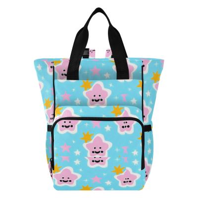 Amooorous Baby Bag for Girls & Boys Diaper Bags For Baby Girl Boy Cartoon Cute Blue Stars